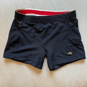 Tracksmith Black Athletic Shorts Mid-Thigh Length